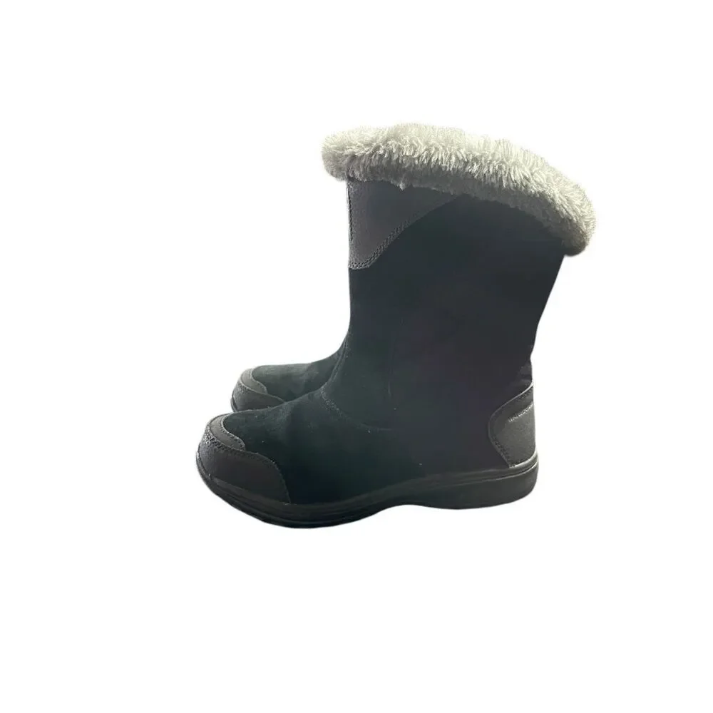 Columbia Womens Black Gray Ice Maiden Waterproof Winter Snow Boot Size 7